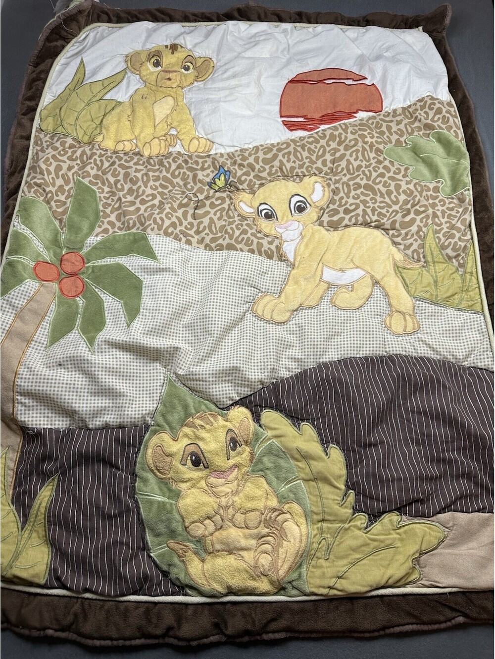 Disney Baby Lion King Simba & Nala Crib Comforter Blanket  32”x 40” Soft  Cbd